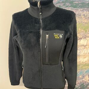 Mountain Hardwear Monkey Fleece Full Zip Womens S/P Black Teddy Pile Sherpa